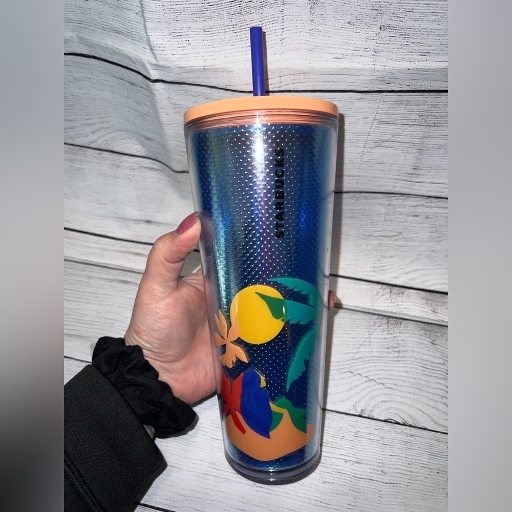 2020 Starbucks Summer Tumbler Island Siren 24oz - Picture 1 of 6